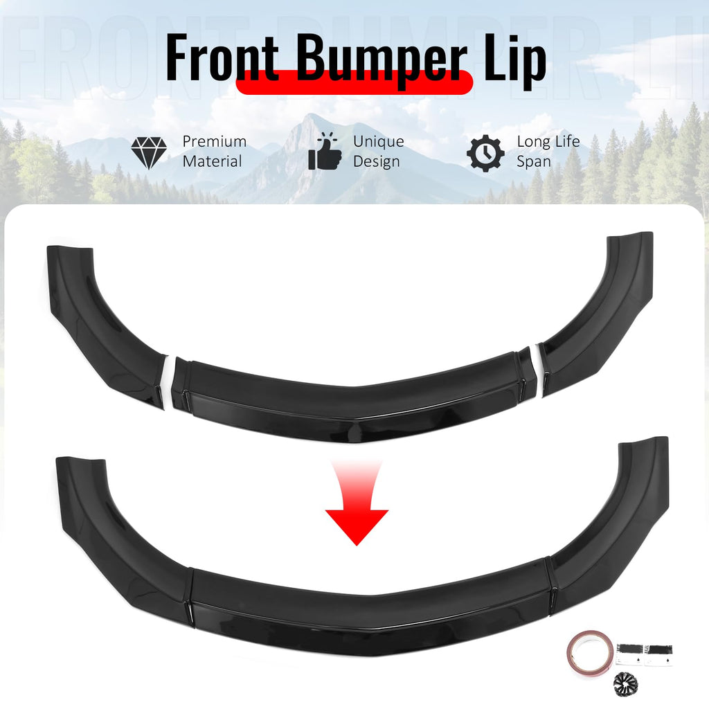 Fit 2023-2026 Nissan Z (400Z) Front Bumper Lip Gloss Black