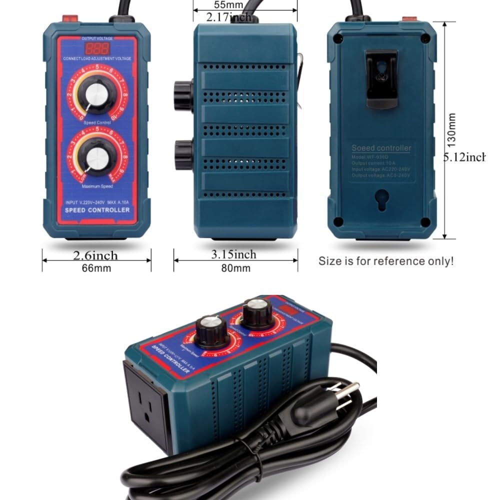 AC Motor Adjustabele Speed Controller 120V 15A Variable Speed Control