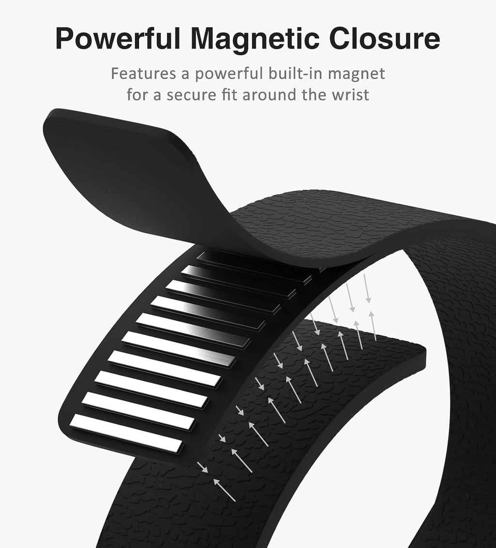 Magnetic Silicone Band Compatible with Apple Watch Band Ultra 3/2/1 & SE 3/2/1 & Series 11 10 9 8 7 6 5 4 3 49mm 46mm
