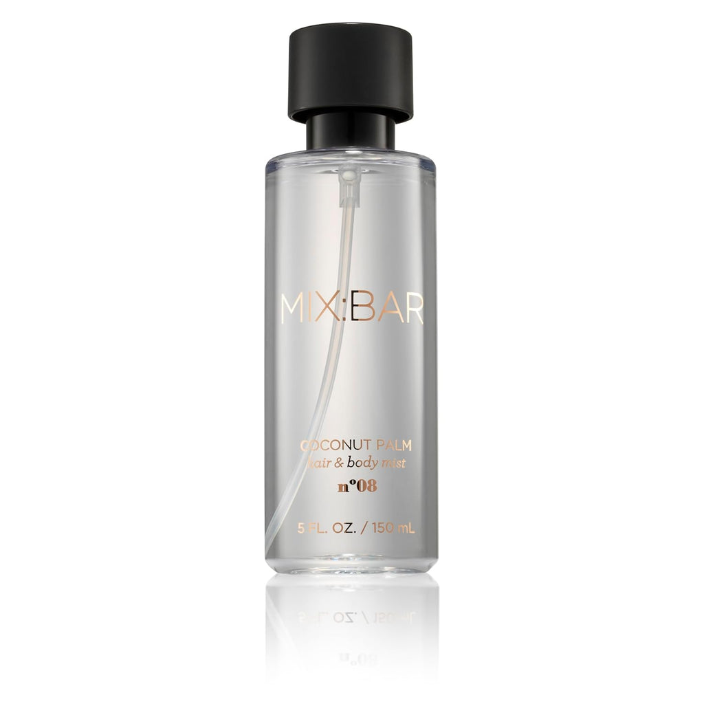 Coconut Palm Hair + Body Mist, Bedroom Linen Spray - Notes of Coconut Wood, Vanilla, Salty Accord, Incense, Amber
