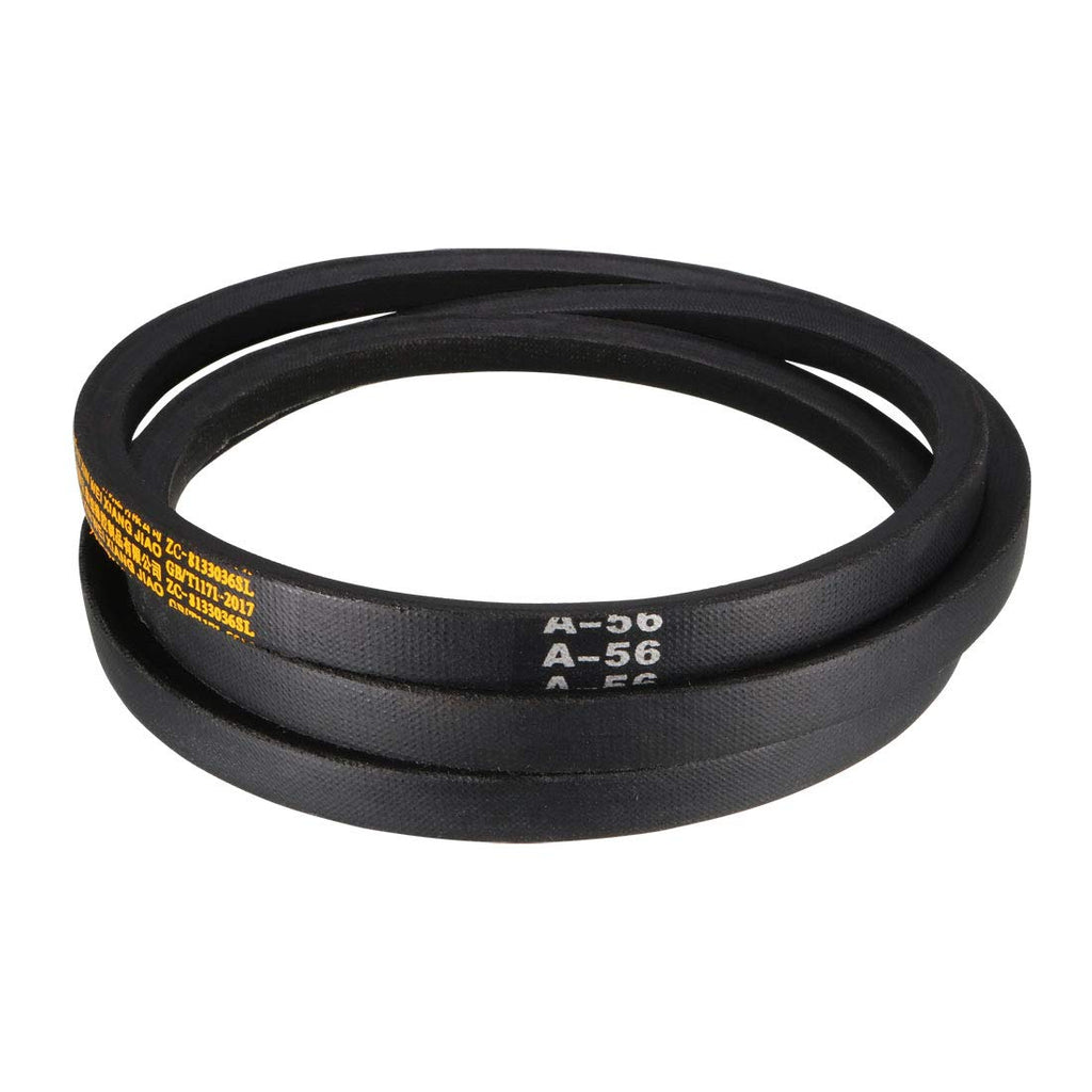 uxcell A56 Drive V-Belts 56" Inner Length 13mm Width 8mm Thick JIS Standard A-Section Rubber Drive Industrial Transmission Belt