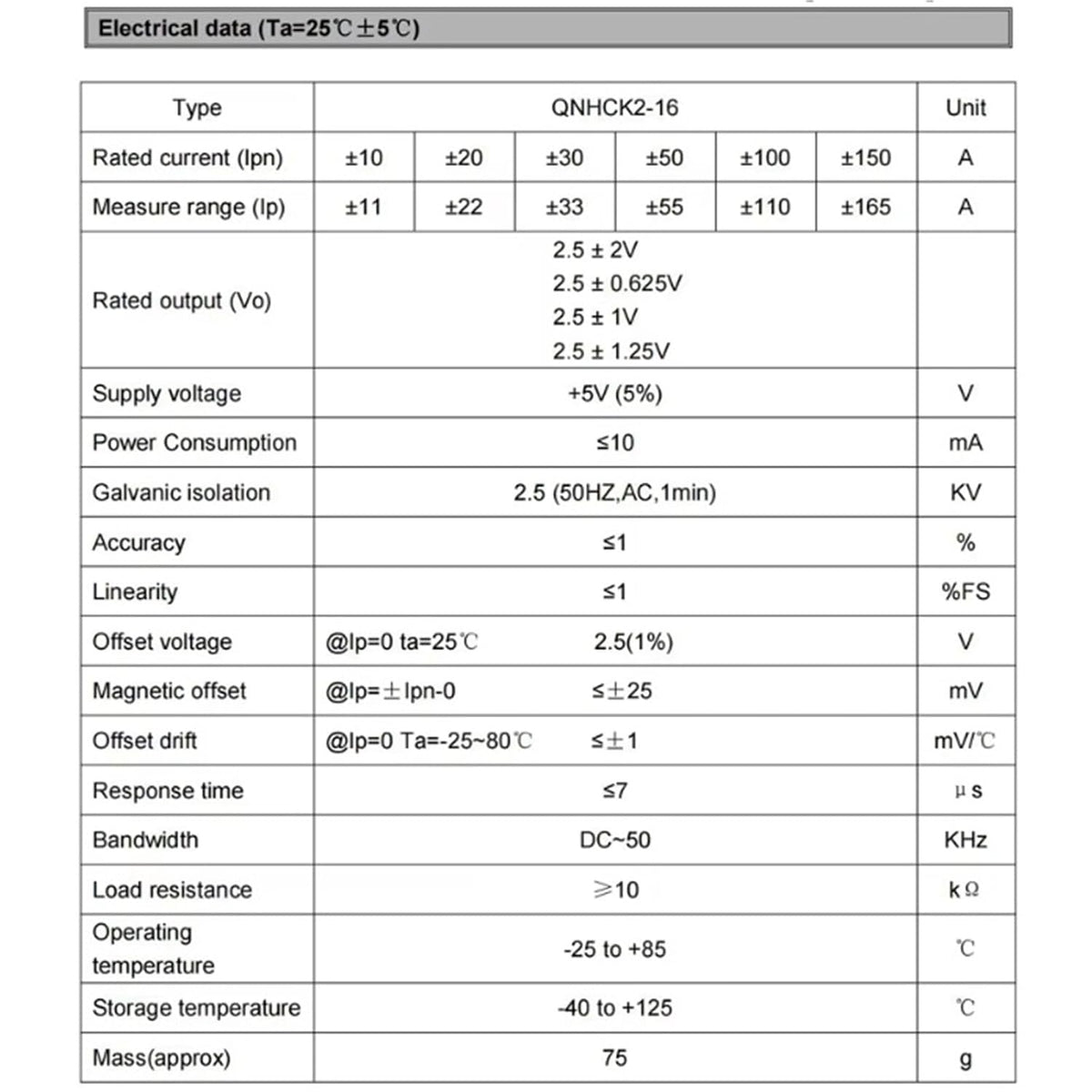 Current Transformer 1pc Split Core Hall Effect Current Transducer