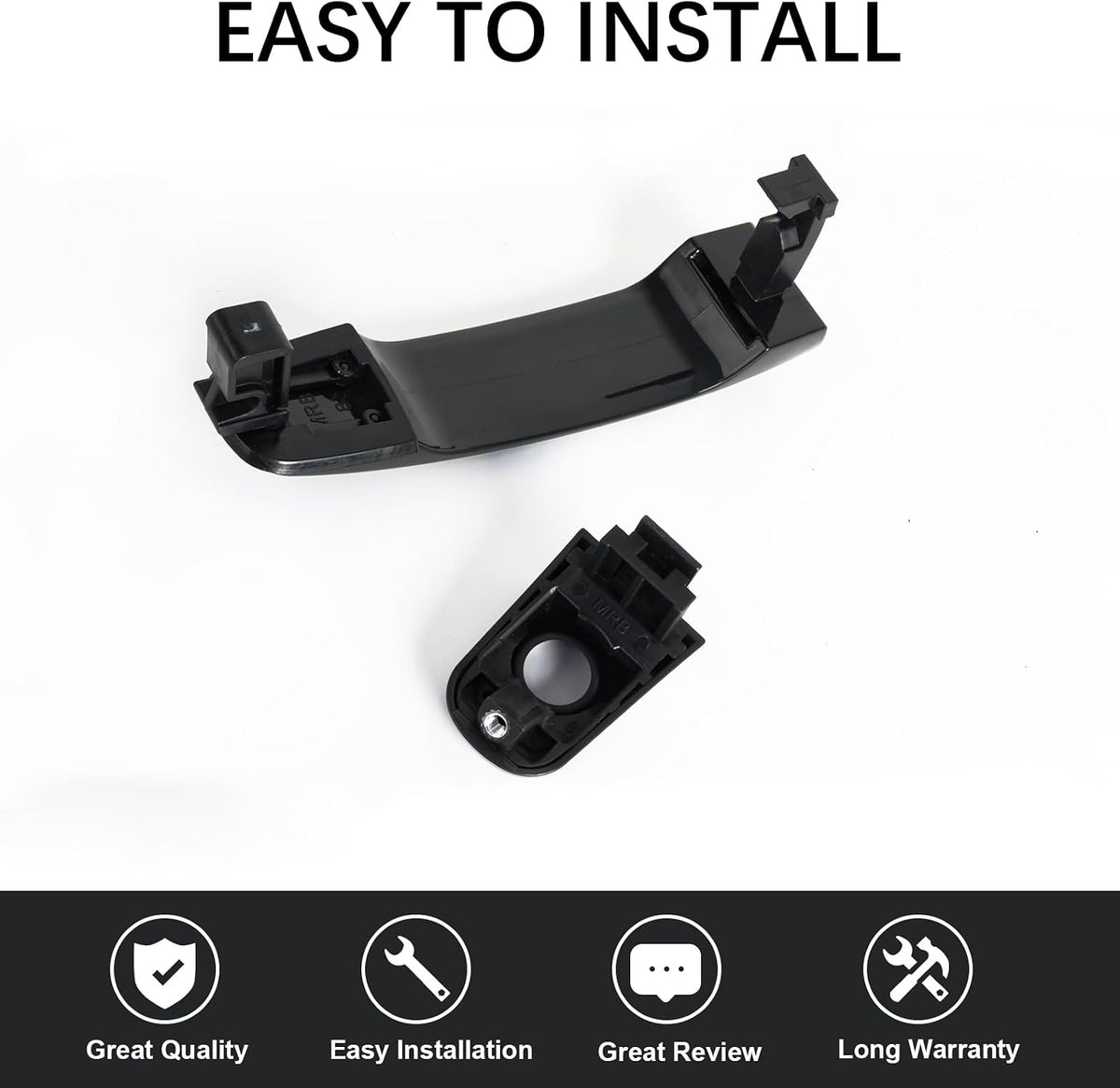 FAERSI Front Left Driver Side Exterior Door Handle Replacement for Chevrolet Equinox 2005-2012,Chevy Malibu 2004-2008,Pontiac G6 2005-2010,Replaces 22672194 GM1311184 83196