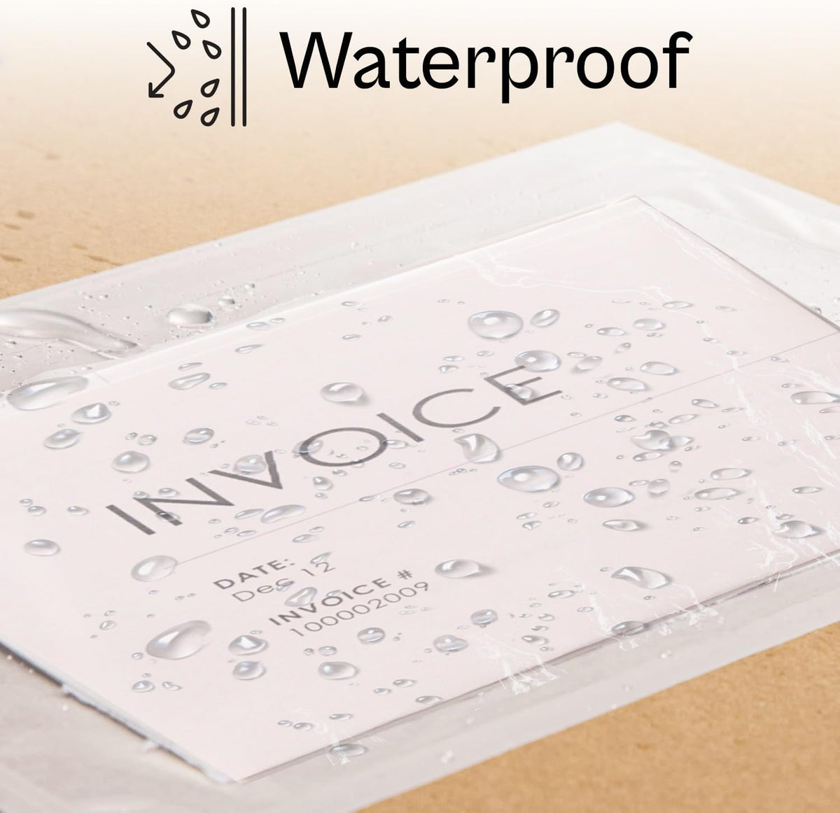 PSBM 2000 PCS 4.5 x 5.5 Inch Clear Blank Packing List Envelopes, Shipping Documents Pouches/Sleeves for Mailing