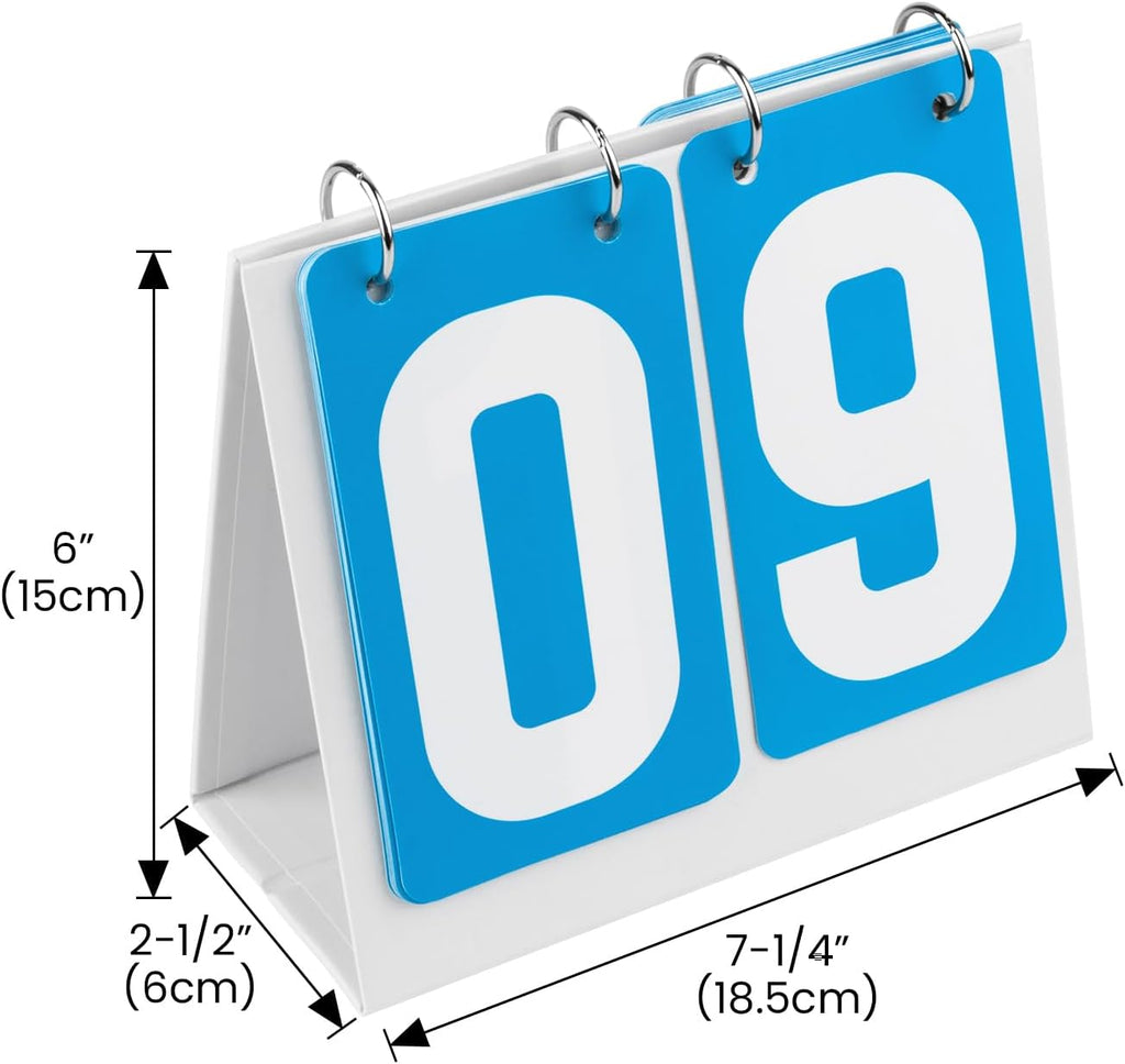 Scoreboard Flip Score Keeper Bulk for Basketball Game, Portable Scoreboard Up to 99