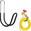 Garden Hose Holder Water Hose Hanger Wall Mounted,304Stainless Steel Solid Hose Hook Holds Up to 50Ft Garden Hose