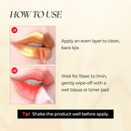 Gold Wipe-off 24H Lip Stain, Korean Buildable Lip Tint (Veil Pink)