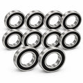 LILY 10 Pack 6805-2RS Thin Section Bearings 25x37x7mm
