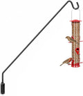 Heavy Duty Extended Reach Wall Mounted Deck Hook Wall Pole,Bracket Direction and Length Adjustable Plant Bracket for