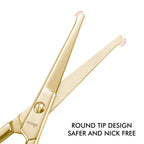 Professional Nose Hair Scissors Rounded Tip Stainless Steel