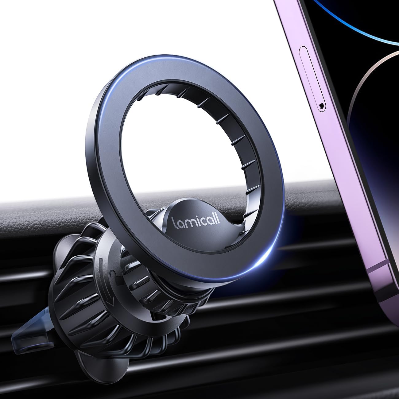 for MagSafe Car Mount - [20 Super Magnets] Magnetic Phone Holders for Your Car, Air Vent Phone Holder Car, HandsFree