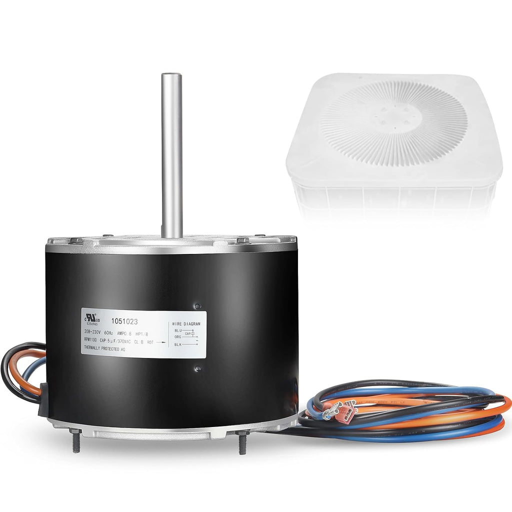 MOT18688 Condenser Fan Motor 1/8 HP, 208-230V, 1100 RPM