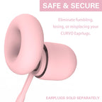 Earplug Lanyard [2 pcs] with Magnetic Tug-Resistant Safety Cord Pink