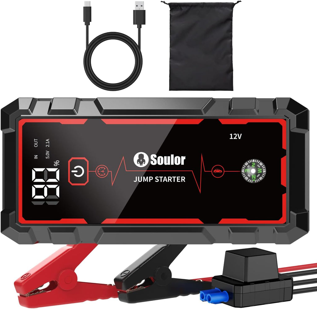 Car Battery Jump Starter Battery Jumper Starter Portable 6000A