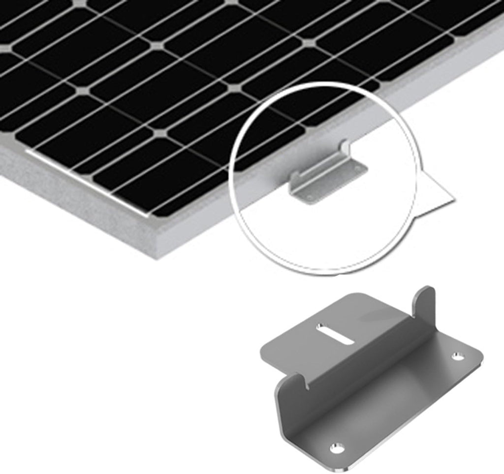 2 Sets Solar Mounting Brackets, Z Brackets for Solar Panels Suitable for RVs, Trailers, Boats, Yachts, Wall and Other