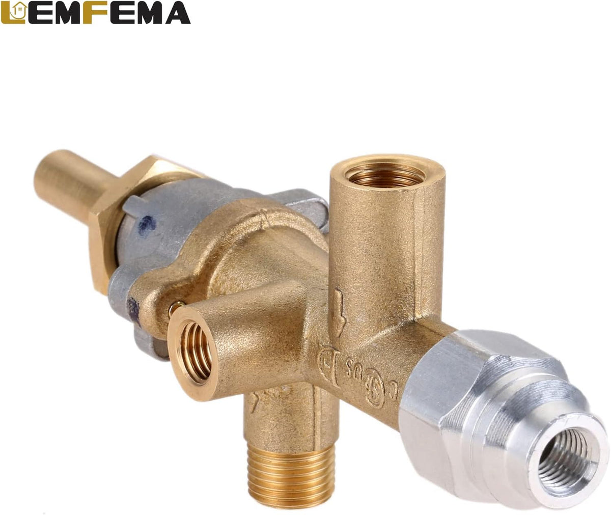 Replacement for Propane Patio Heater Brass Safety Control Valve with Pilot