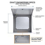 20x16x8 NEMA 3R Enclosure 0.8mm Steel Box for Telecom & Lighting