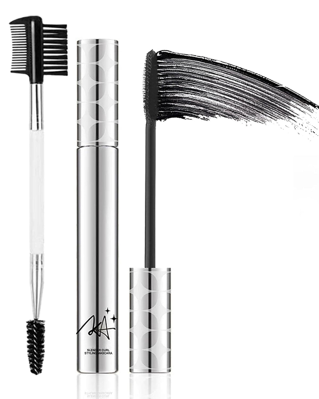 Black Mascara for Older Women 60 Plus,Waterproof Mascara Primer Lash Makeup