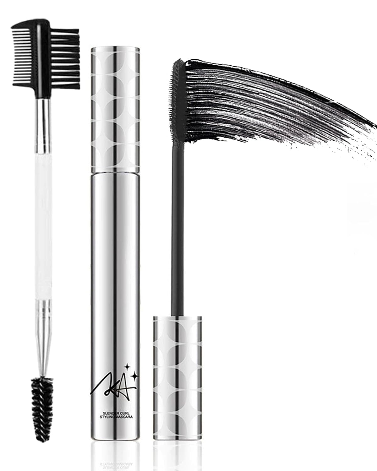 Black Mascara for Older Women 60 Plus,Waterproof Mascara Primer Lash Makeup