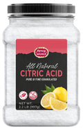 Citric Acid 2.2 LB Jar - Pure, All Natural, Food Grade, Non-GMO Citric Acid Powder for Cleaning, Bath Bombs