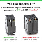Genuine Square D QO250 50 Amp Double Pole Circuit Breaker Kit