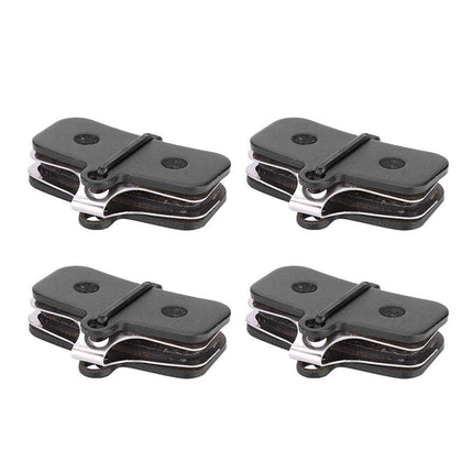 bike brake pads,resin and semi-metal 4 pairs with spring clips,disc brake pads,universal fit for mountain bikers,road