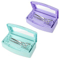2 Piece Nail Tool Sterilizer Box barbicide Disinfectant Jar Plastic Disinfectant Container Suitable for Nail Tools