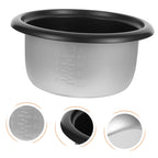 Rice Cooker Inner Pot Replacement Black Aluminum Alloy 4l