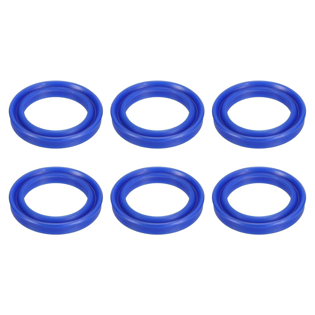 2 Pcs UN Radial Shaft Seal 50mm ID x 70mm OD x 10mm Width Blue