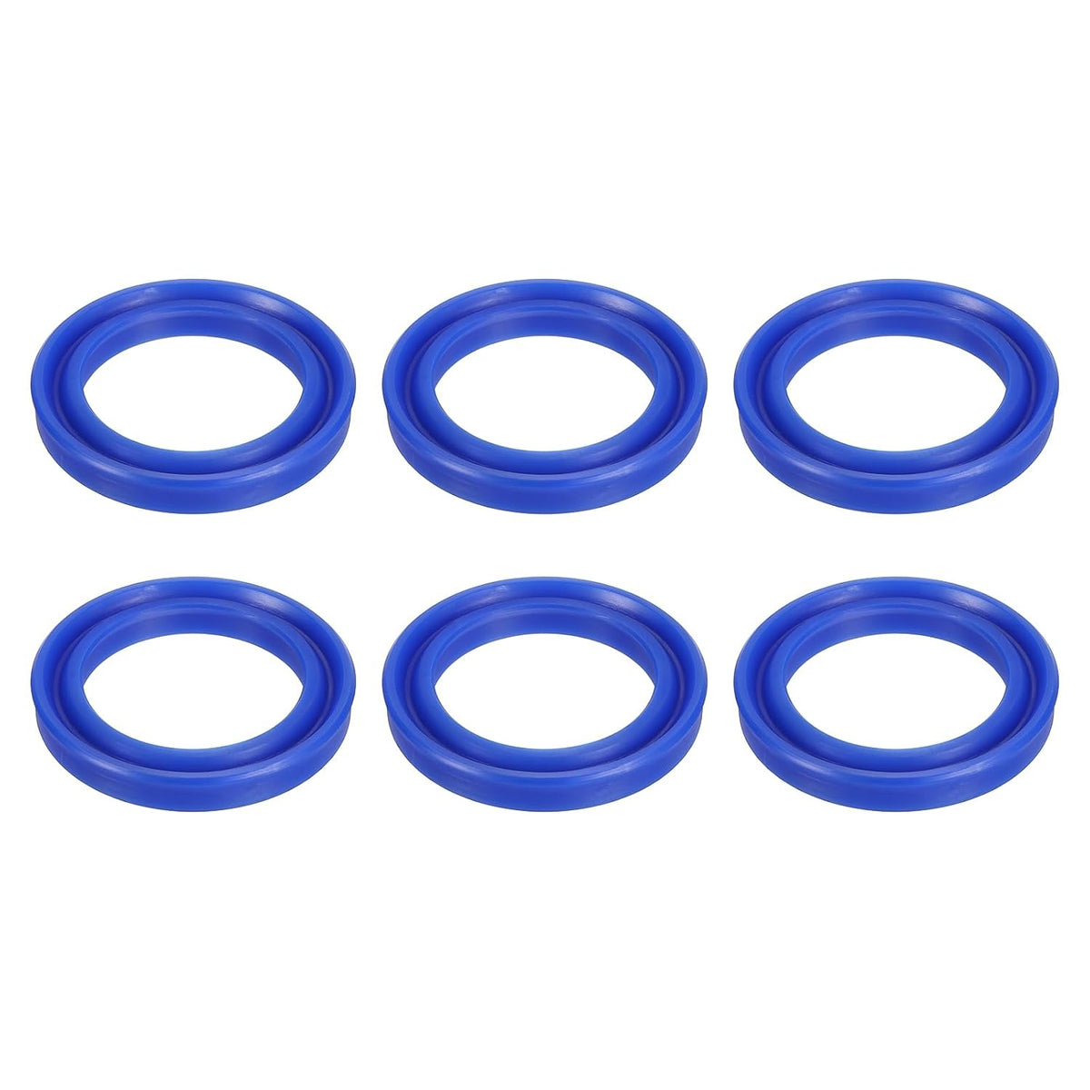 2 Pcs UN Radial Shaft Seal 50mm ID x 70mm OD x 10mm Width Blue