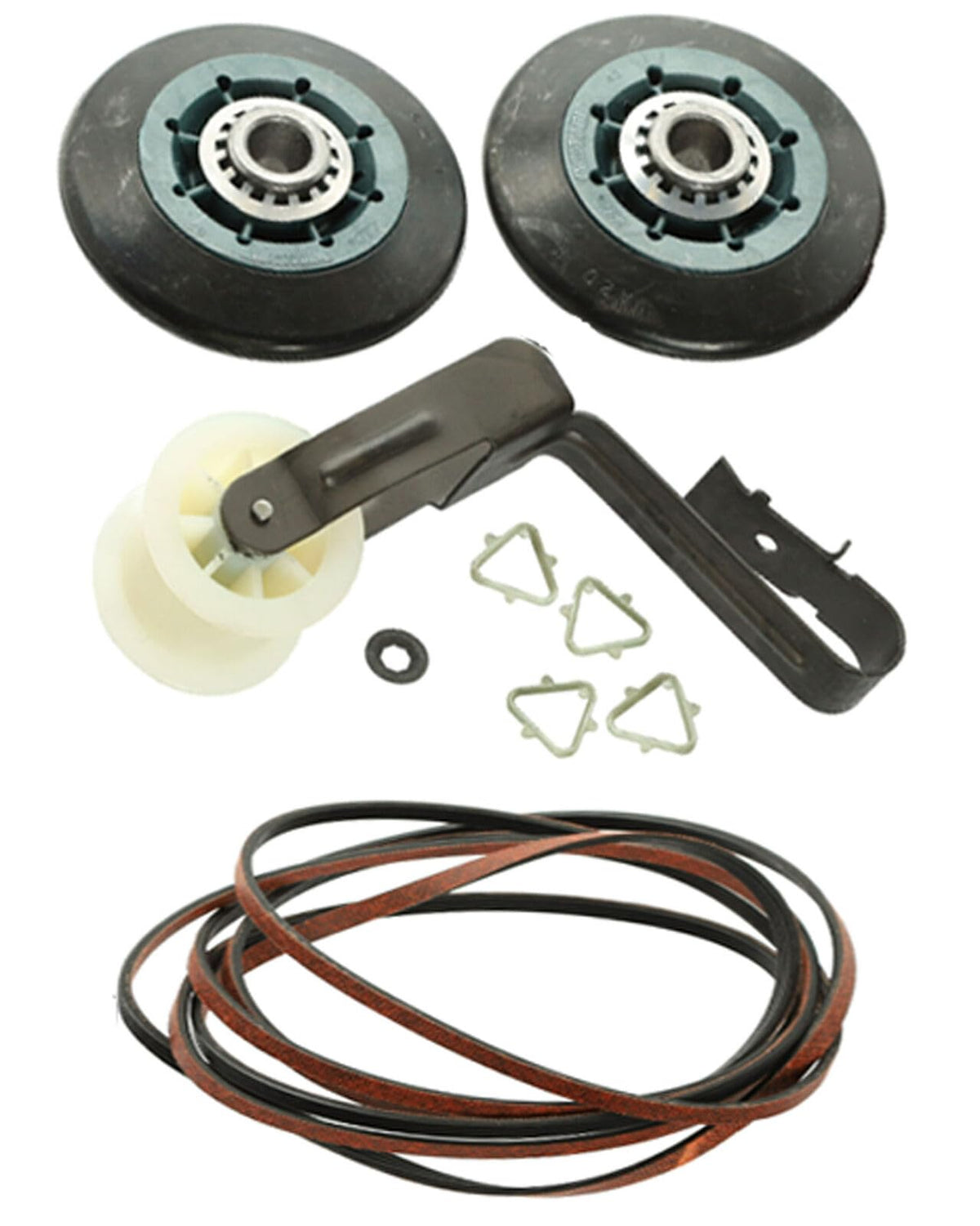 #US Replacement part Fits for WhirlPool YWED7300DW0 Dryer Rollers Belt Pulley Kit pulpart#24112430