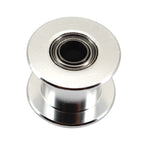 (Pack of 10)20 Teeth 5mm Bore 10mm Width Belt Silver Tone GT2 Idler Pulley Aluminum Alloy Toothless Timing Belt Pulley Wheel for 3D Printer Accessory