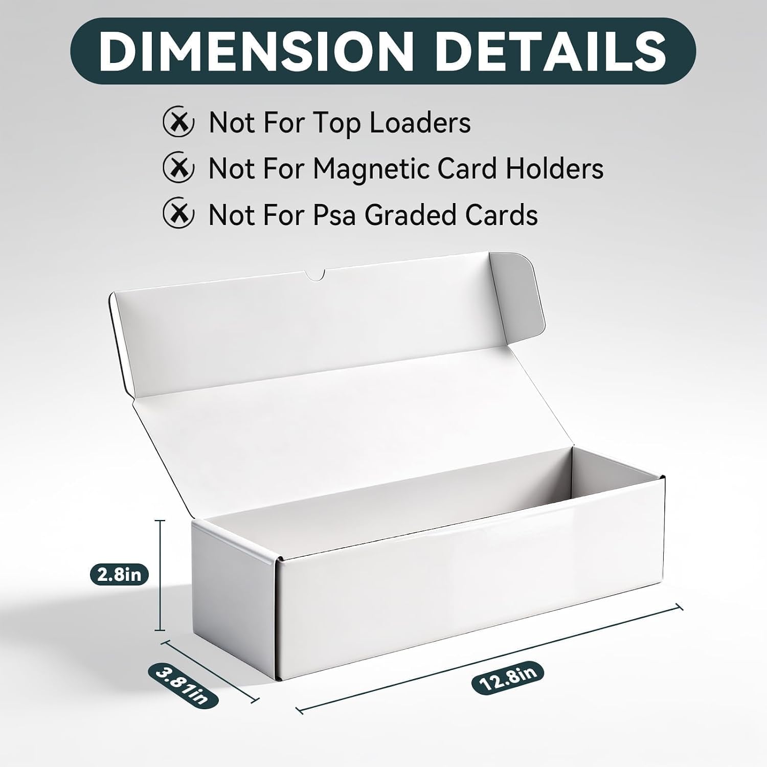 Trading Card Storage Box 10-Pack, 1000 Count Heavy Duty Corrugated Cardboard Box - Bulk Organizer for TCG, MTG,Sports