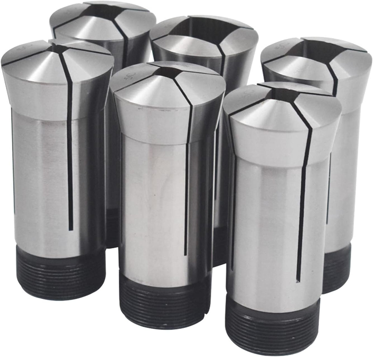 6-Pack Precision 5C Square Collet Set 1/4-3/4in Mill Chuck Holder