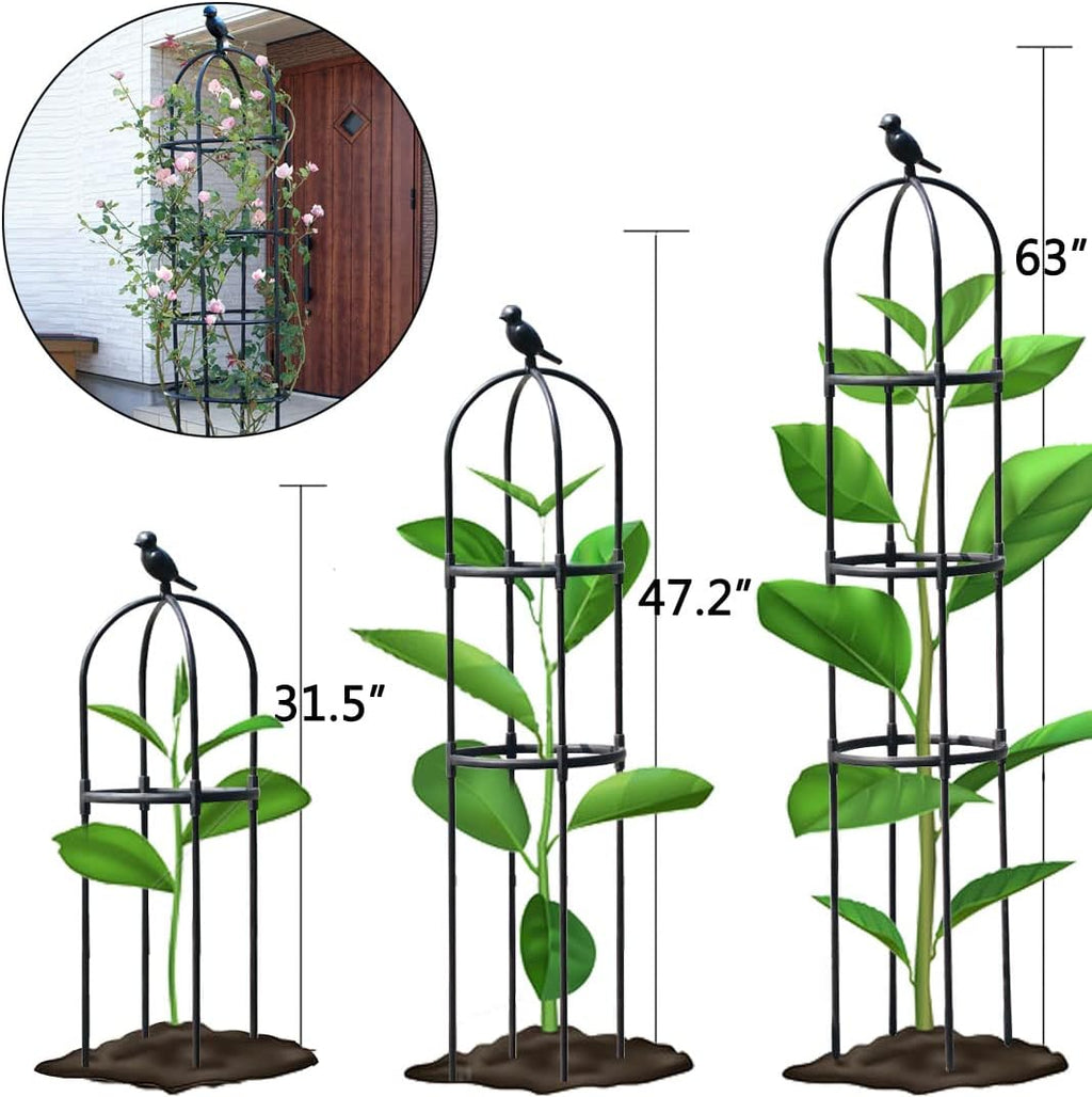 Garden Trellis,Tomato Cage for Climbing Plants Outdoor, Plants Trellis Support for Climbing Vines, Plant Support for
