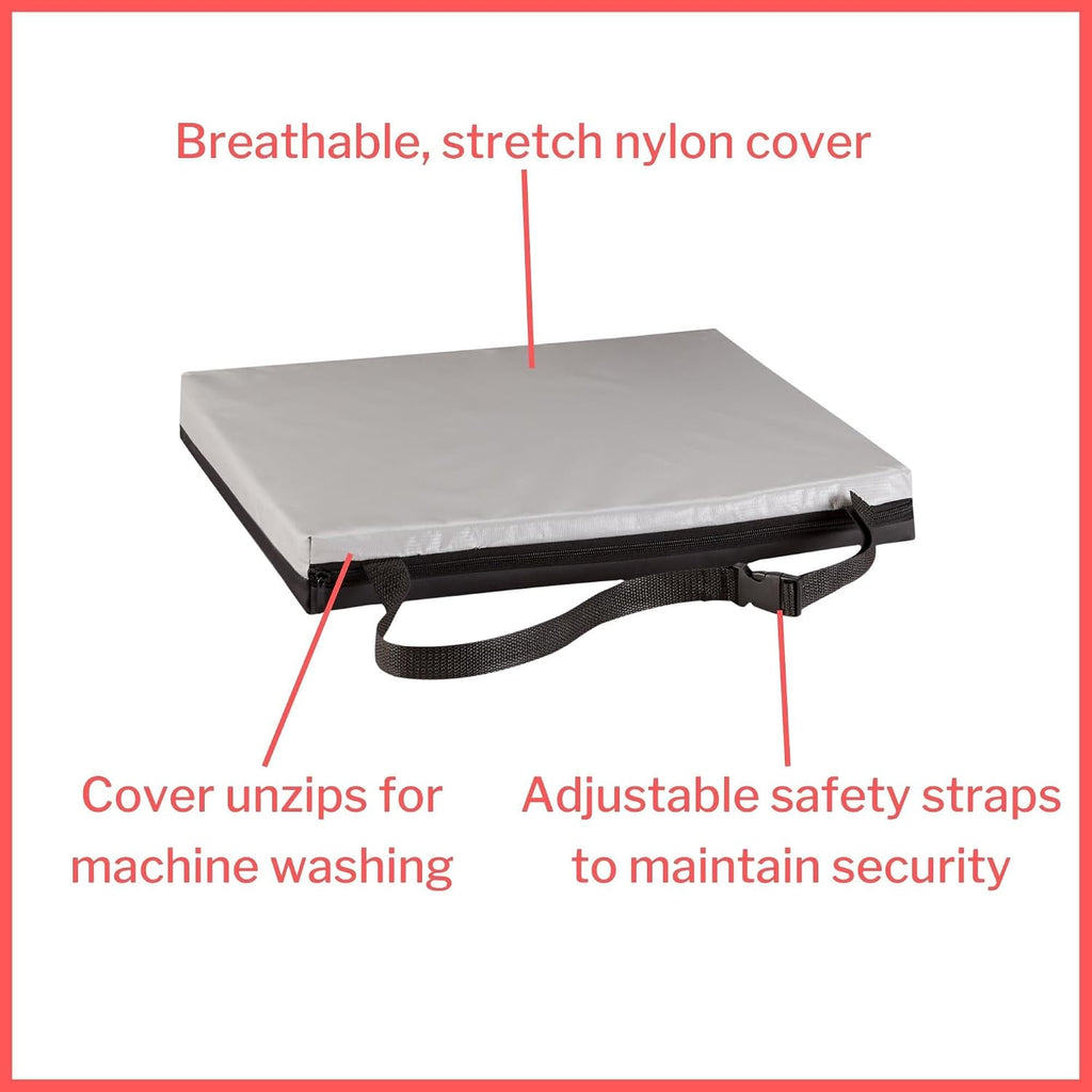Seat Cushion for Wheelchairs and Office, 18 x 16 x 3 in, 1 ct