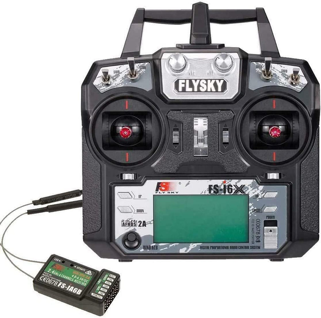 FS-i6X 6-10(Default 6)CH 2.4GHz AFHDS RC Transmitter w/ FS-iA6B Receiver