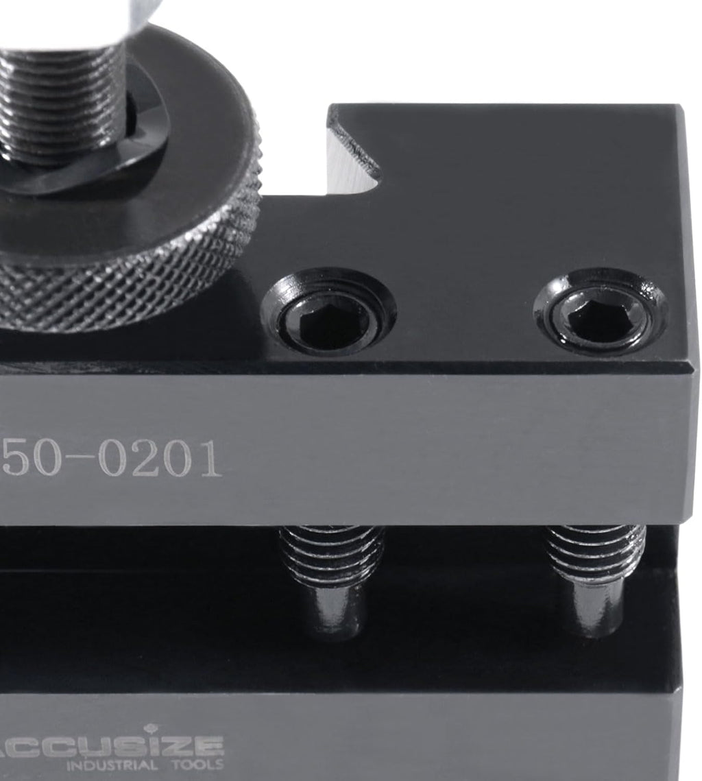 Accusize Industrial Tools BXA Turning and Facing Holder, for 5/8'' Turning Tools, Quick Change Tool Holder, Style 1, 0250-0201