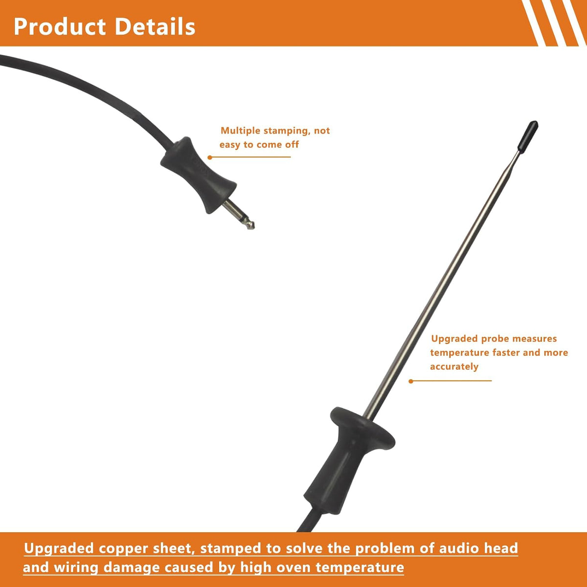 WP9755542 Replacement for Kitchenaid Oven Temperature Probe Sensor 9755542