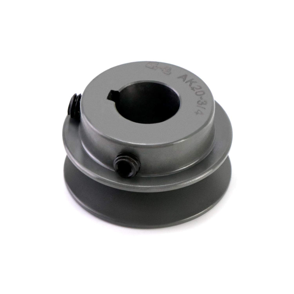 QWORK Single Groove Web Sheaves, 2.05" OD 3/4" Bore V-Belt Sheave for V-Belt, AK2034