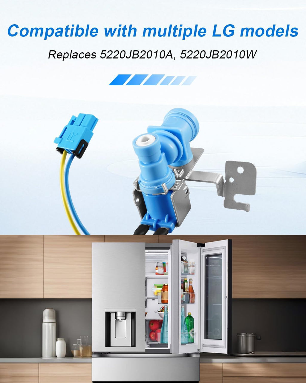 5220JB2010A Refrigerator Water Inlet Valve Fit for LG Sears Kenmore
