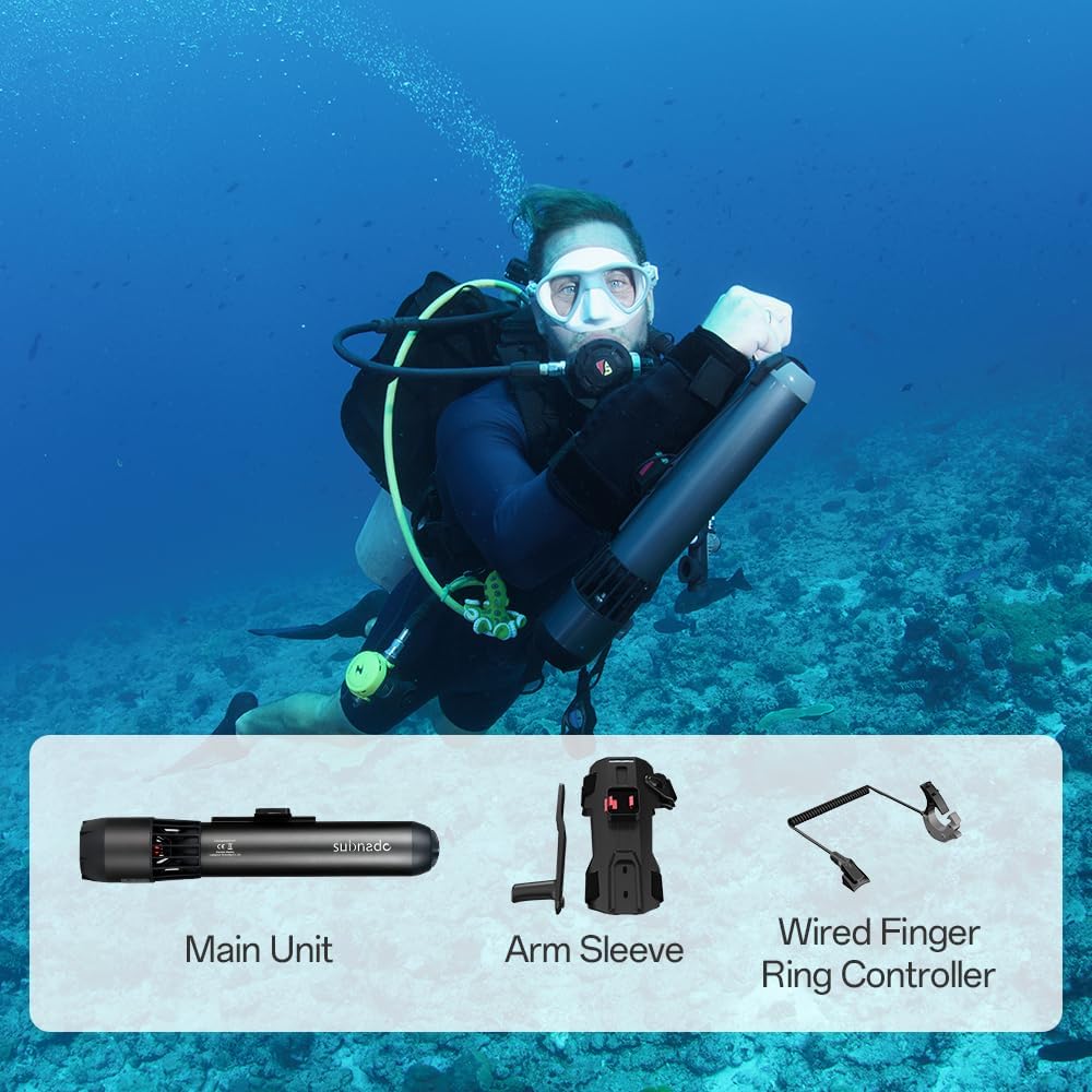 Subnado Underwater Scooter Main Unit, Gray/Red