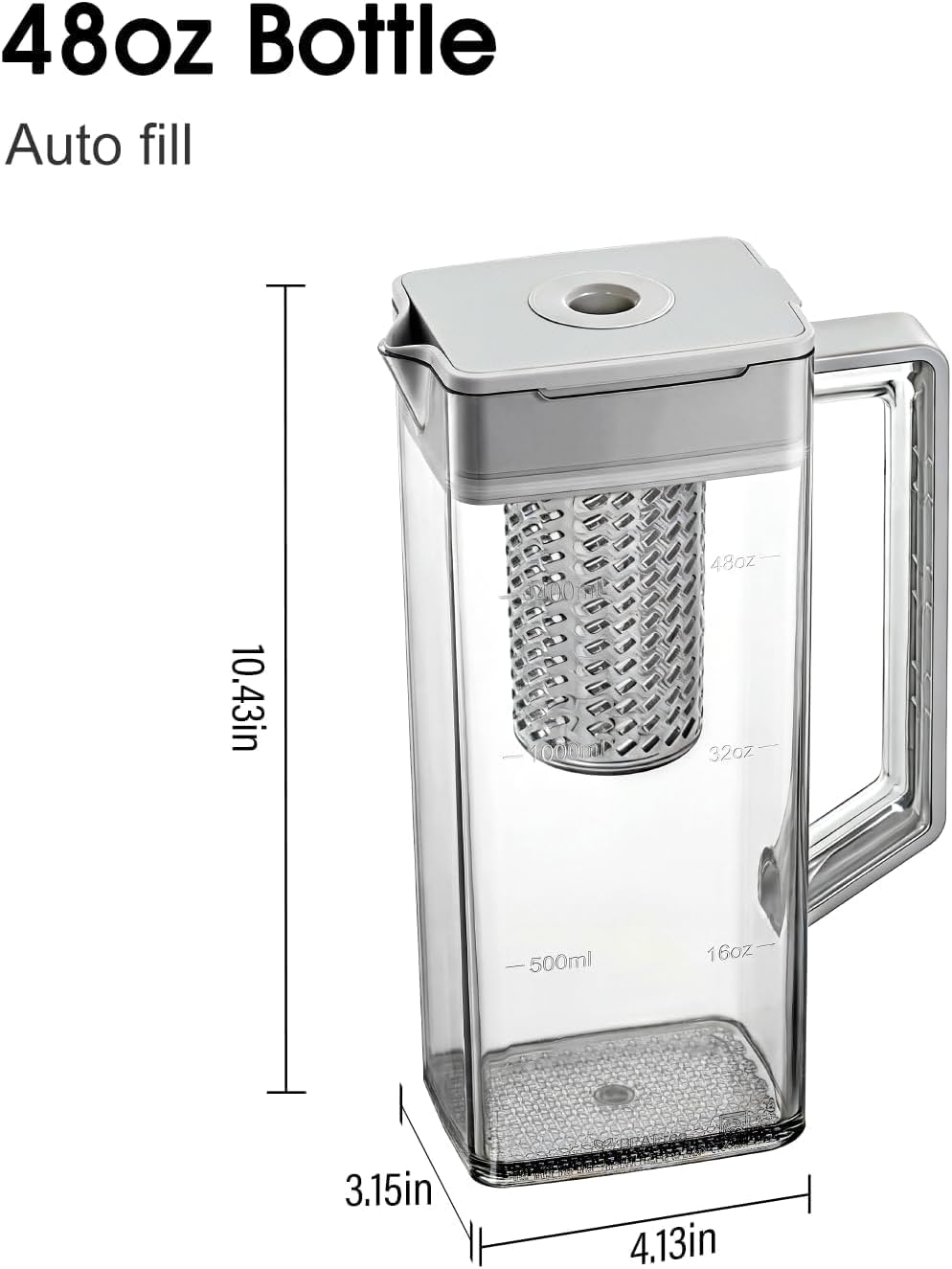 OEM DA97-21261K Water Pitcher Assembly Compatible with Samsung Refrigerator Replaces DA97-21261H