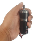 High Torque Long Life Low Noise Metal Steel Pipe Planet Reducer 32mm Diameter DC 12V 24V Micro Planetary Gear Motor(22 RPM,12V-6mm Shaft)