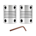 2PCS 10mm to 10mm Flexible Shaft Coupling Helical Beam Coupler