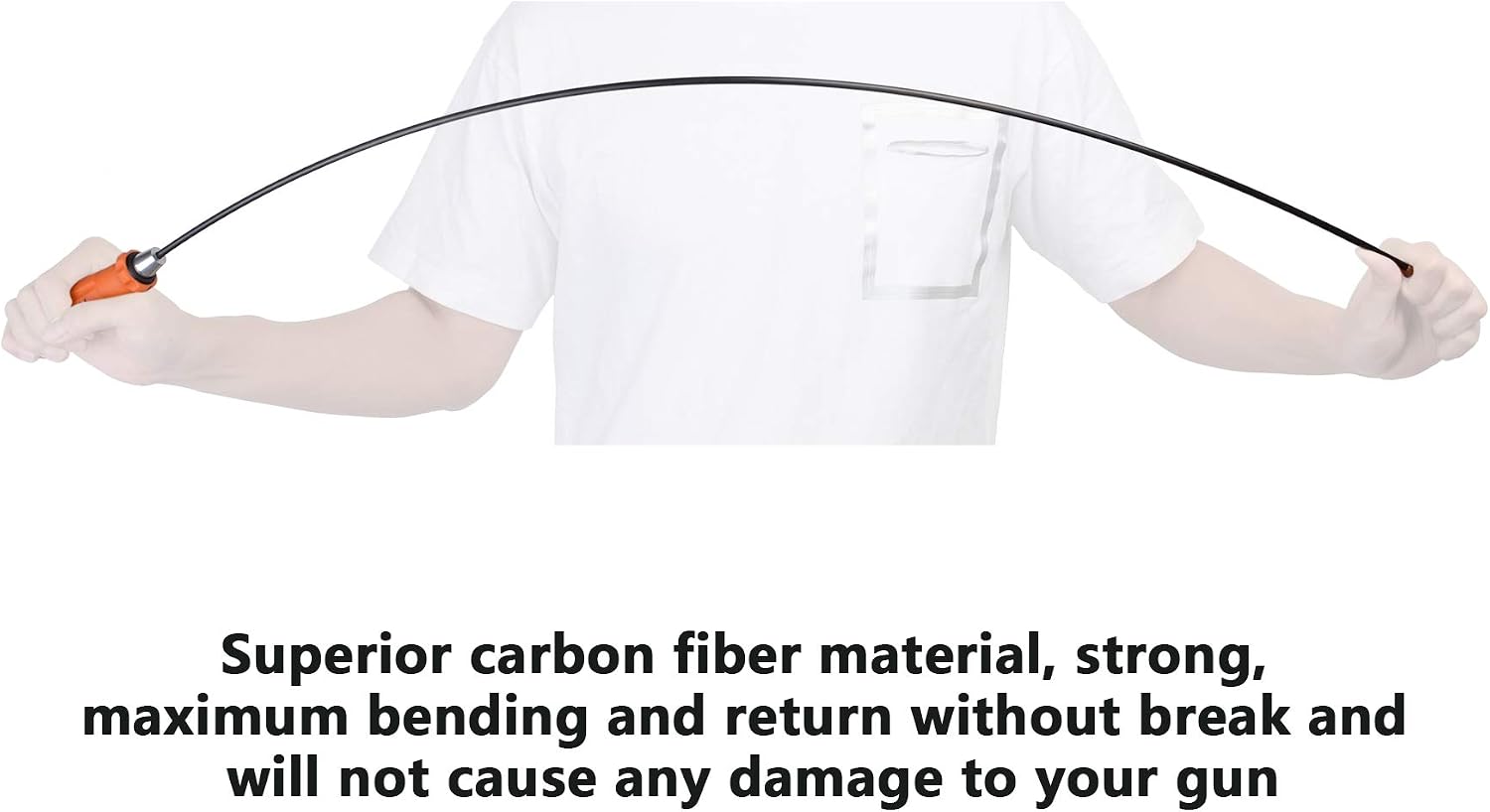 Gun Cleaning Rod 1 Piece Carbon Fiber 36 Inch, Pistol Rifle Cleaning Rod (Choose Your Caliber Sizes)