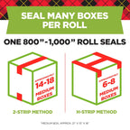 Sure Start Shipping Packaging Tape, 1.88" x 25 yd, Clear (12 Rolls)