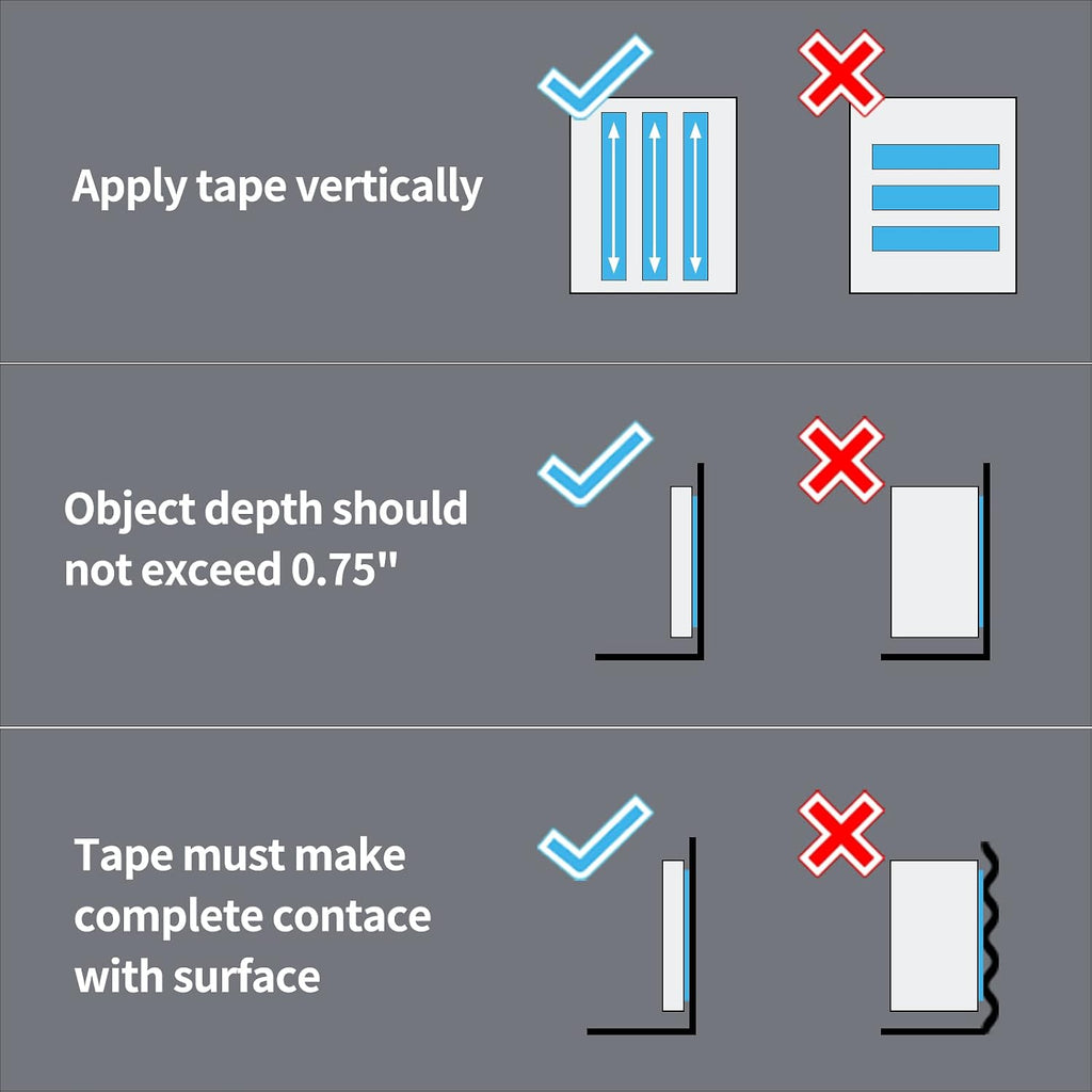 Traceless Double-Sided Foam Tape, 1/24" x 1" x 10', 1 Roll, Crystal