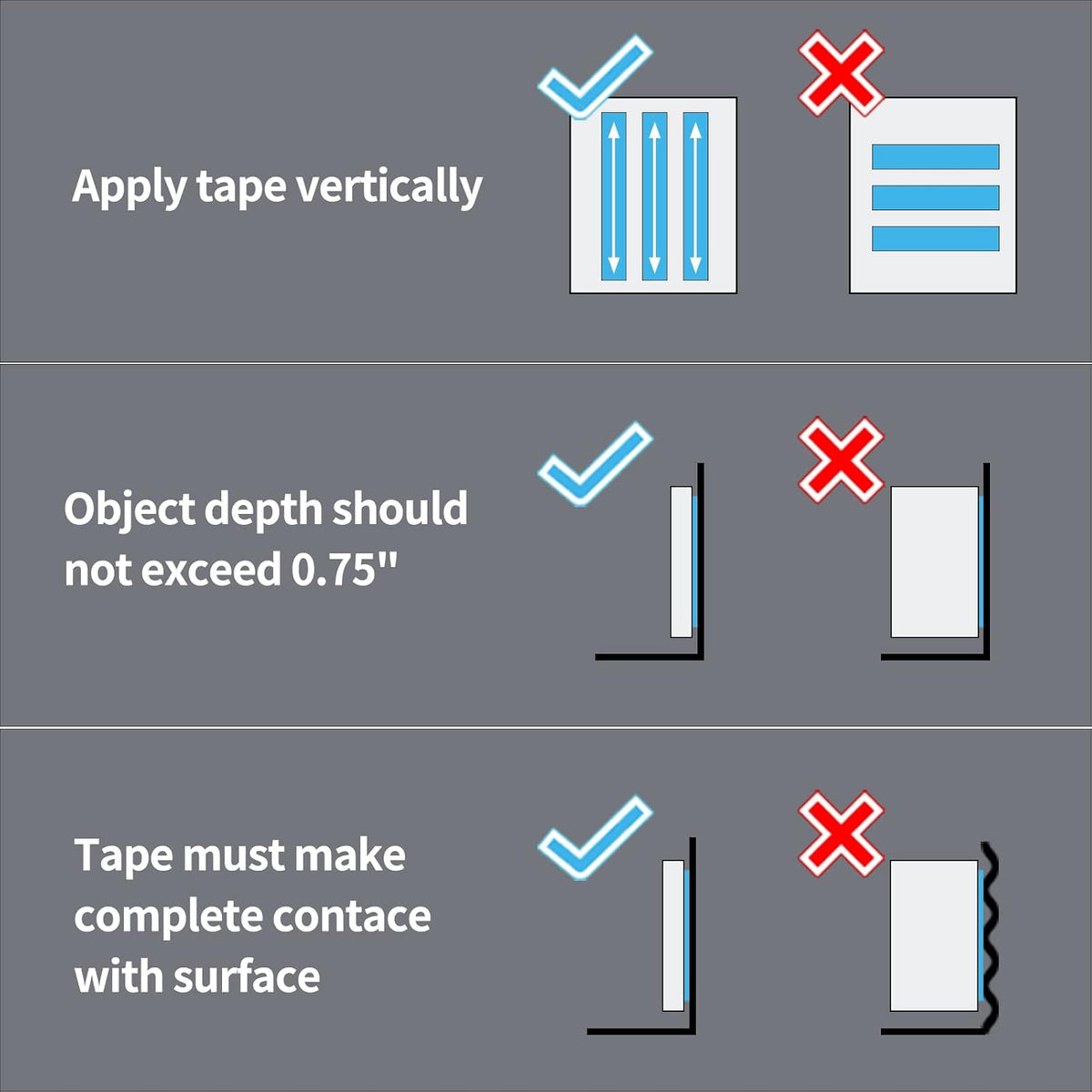 Nano Double-Sided Acrylic Foam Tape, 1/24" x 1/2" x 10', 2-Roll Pack