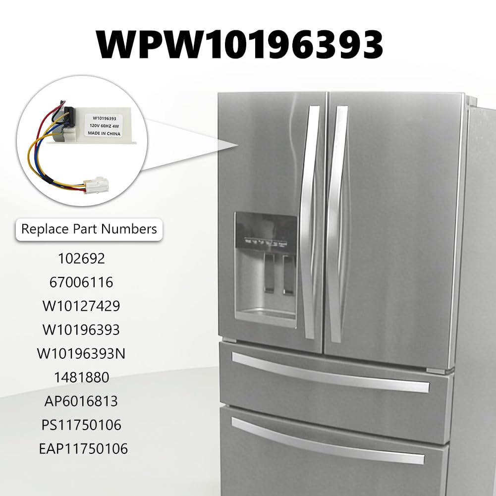 WPW10196393 Refrigerator Air Damper Control Assembly